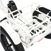 Ecotric Ecotric 48V 24"x4.0 Front 20"x4.0 Rear Tires Tricycle electric bike with Front Basket + Rear Rack White