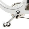 Ecotric 26inch White Lark Electric City Bike For Women with basket and rear rack