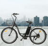 Ecotric 26inch Peacedove electric city bike with basket and rear rack